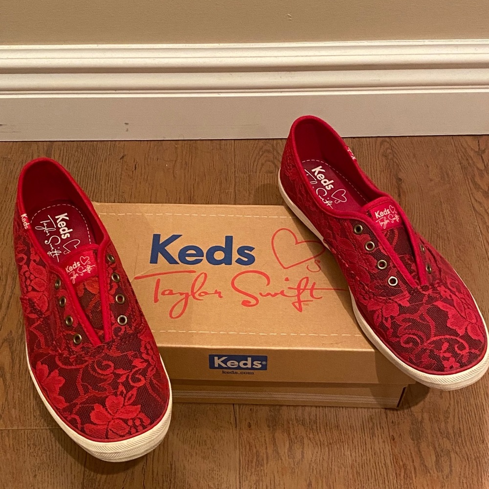 Taylor Swift Red Lace Keds
